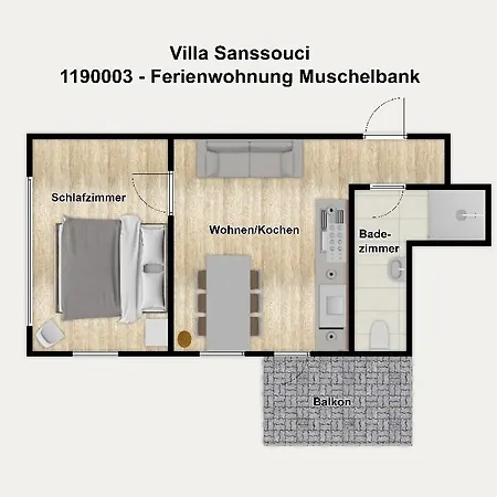 Sanssouci Muschelbank Binz